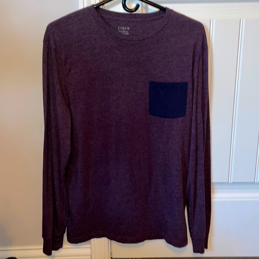 Men’s Medium J. Crew Pocketed Long-Sleeve Premium T-Shirt